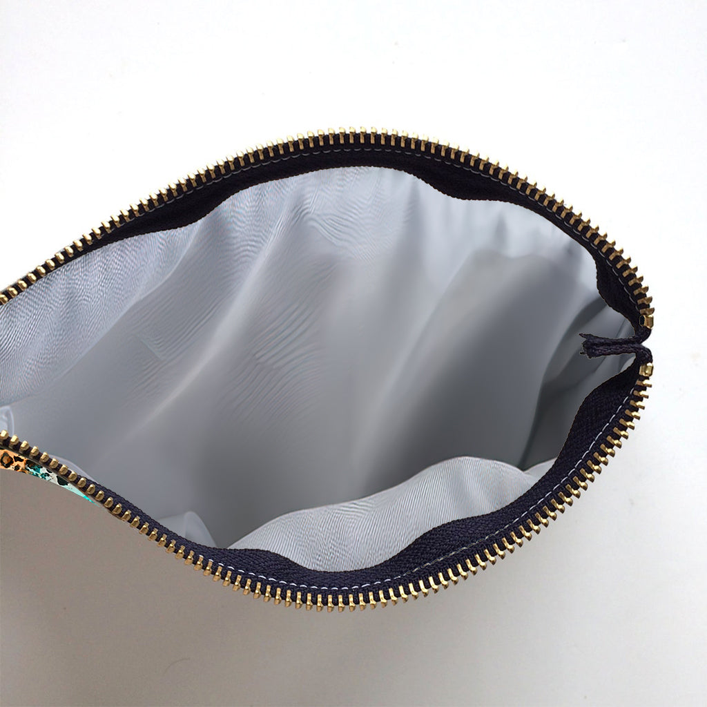 Peace Love Basketball Leopard - Personalized Basketball Pouch