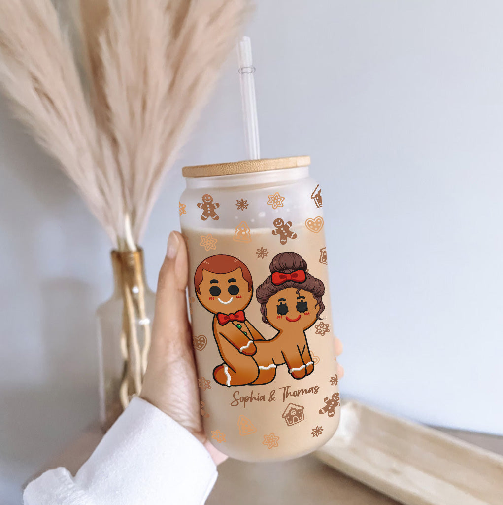 All I Need For Christmas - Personalized Couple Can Glass