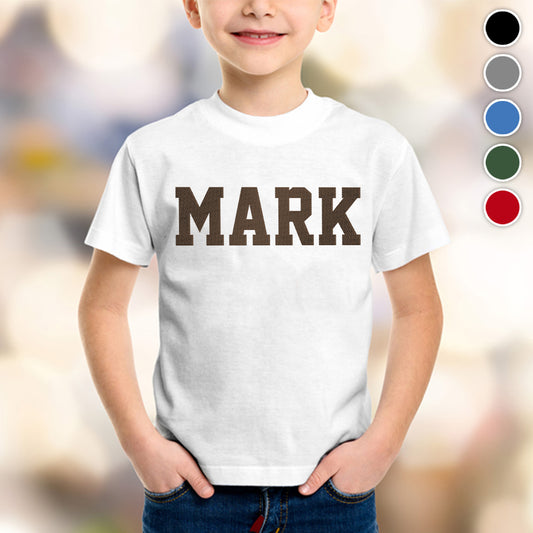 Custom Name - Personalized Kid Embroidered T-shirt