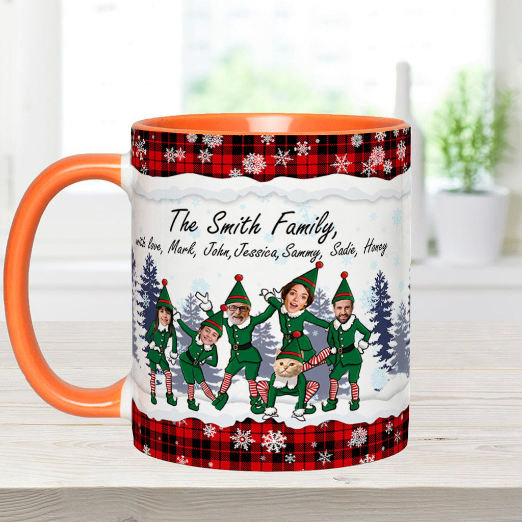 Merry Christmas - Personalized Family Accent Mug