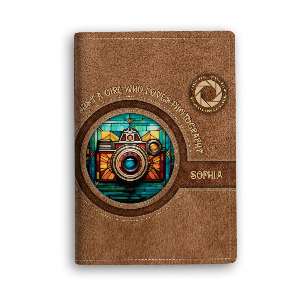 Einfach ein Mädchen, das die Fotografie liebt – personalisierter Fotografie-Passhalter