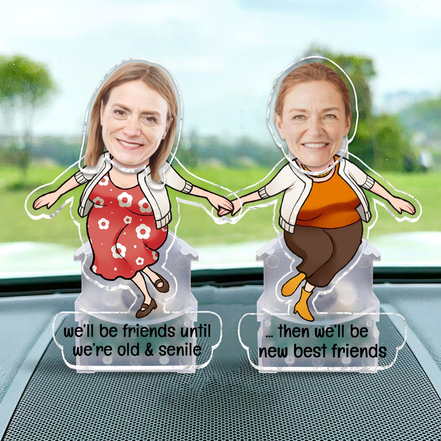 We Will Be Friends Until We Are Old And Senile - Gift for friend - Personalized Custom Shaking Head