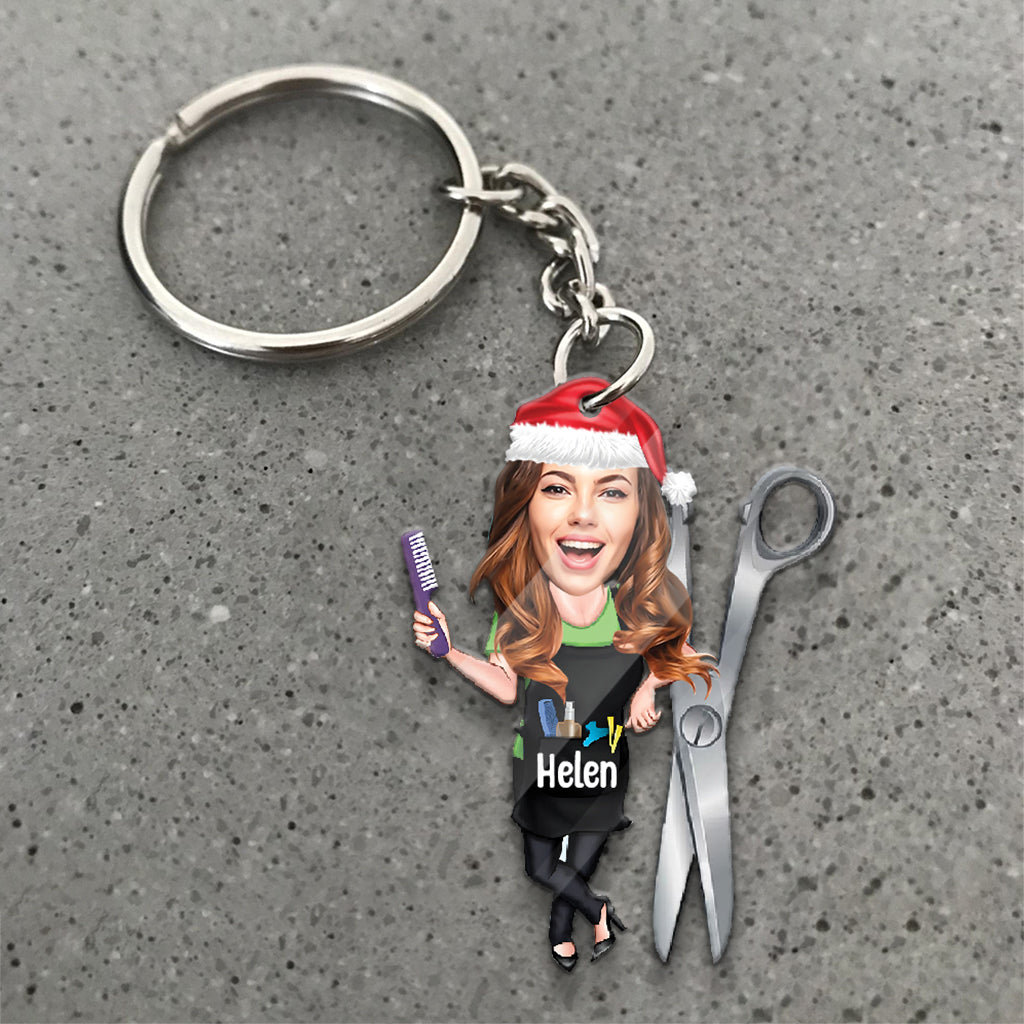 Hair Hustler - Personalized Hairdresser Keychain
