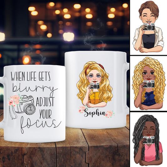 Ajustez votre mise au point - Mug photo personnalisé