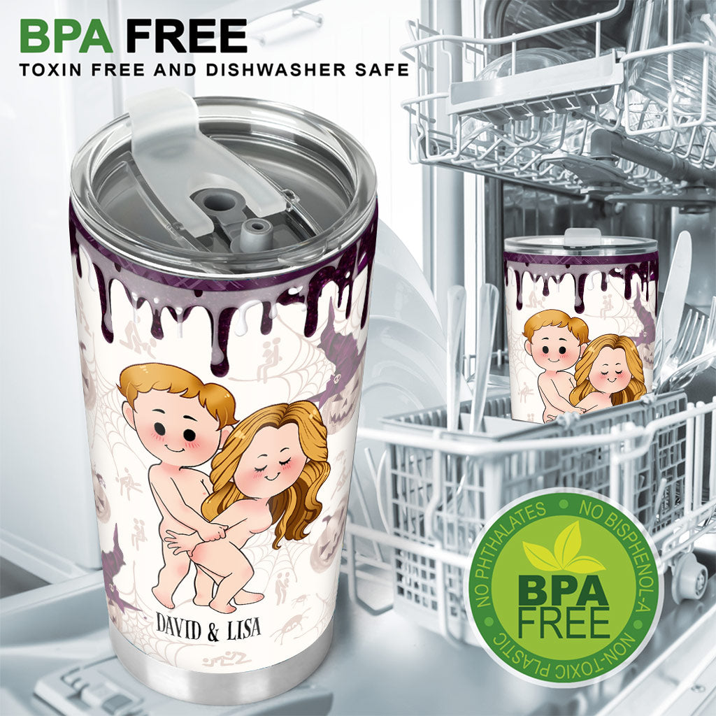 I Wanna Do Bad Things With You - Personalized Couple Tumbler