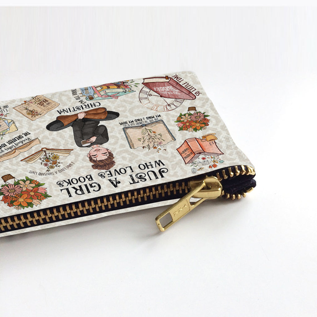 Just A Girl Who Loves Books - Personalized Book Pouch
