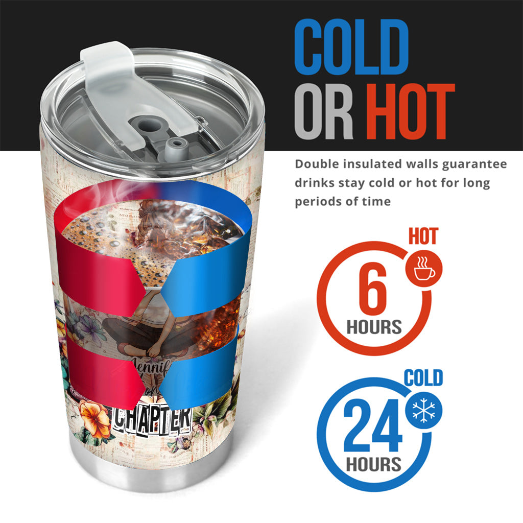 Just One More Chapter - Personalized Book Tumbler