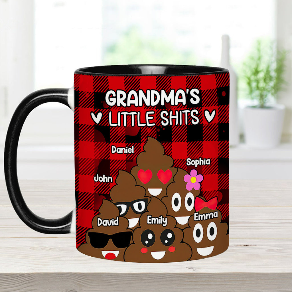 Grandma’s / Grandpa’s / Dad’s / Mom’s Little Cuties - Personalized Grandma Accent Mug