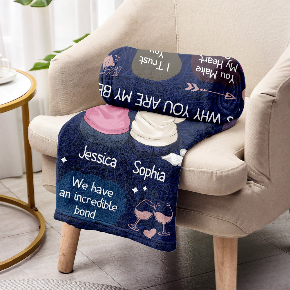You Are My Bestie - Personalized Bestie Blanket