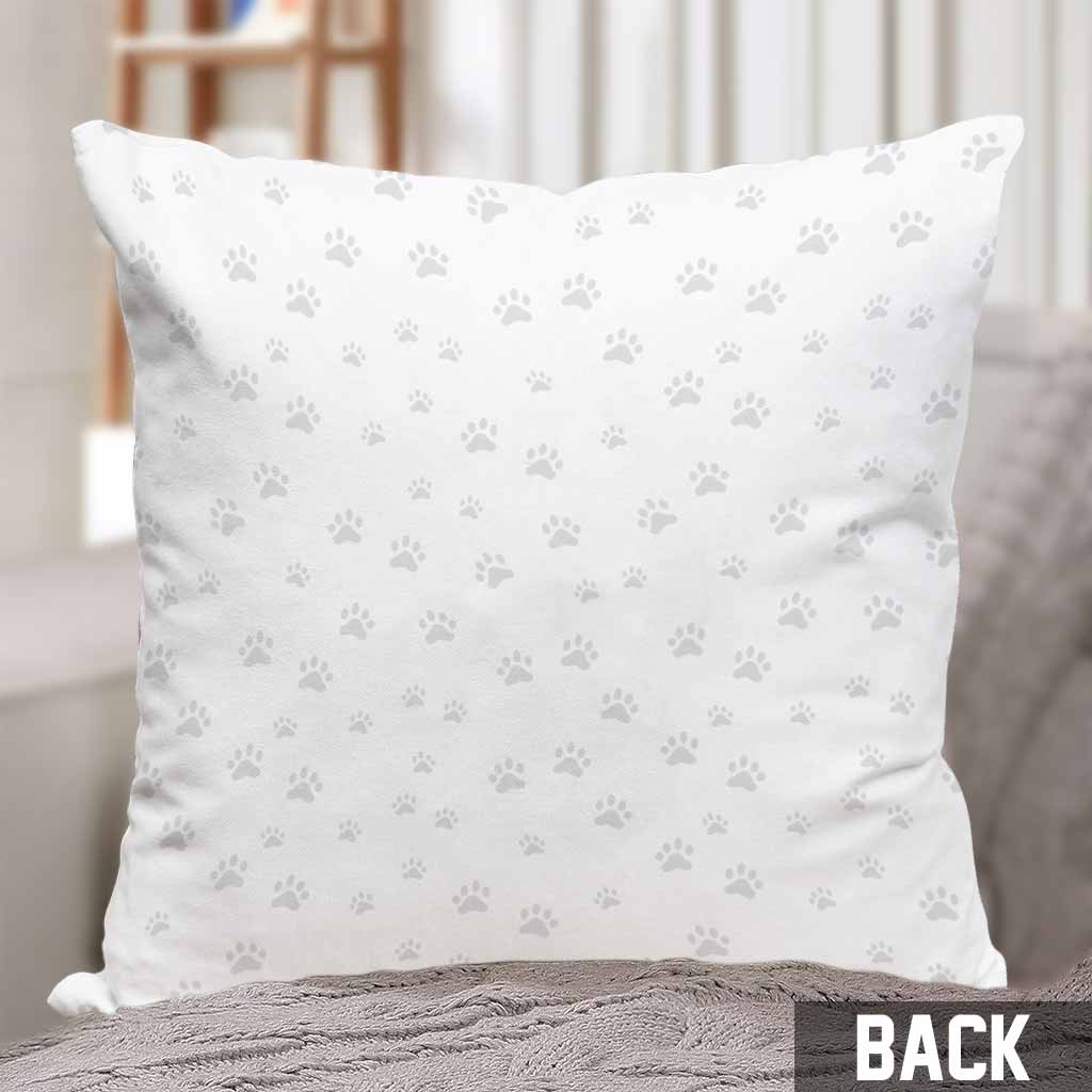 Love Being A Dog Mom - Personalized Dog Throw Pillow