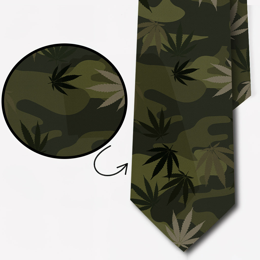 World's Dopest Dad Weed Necktie
