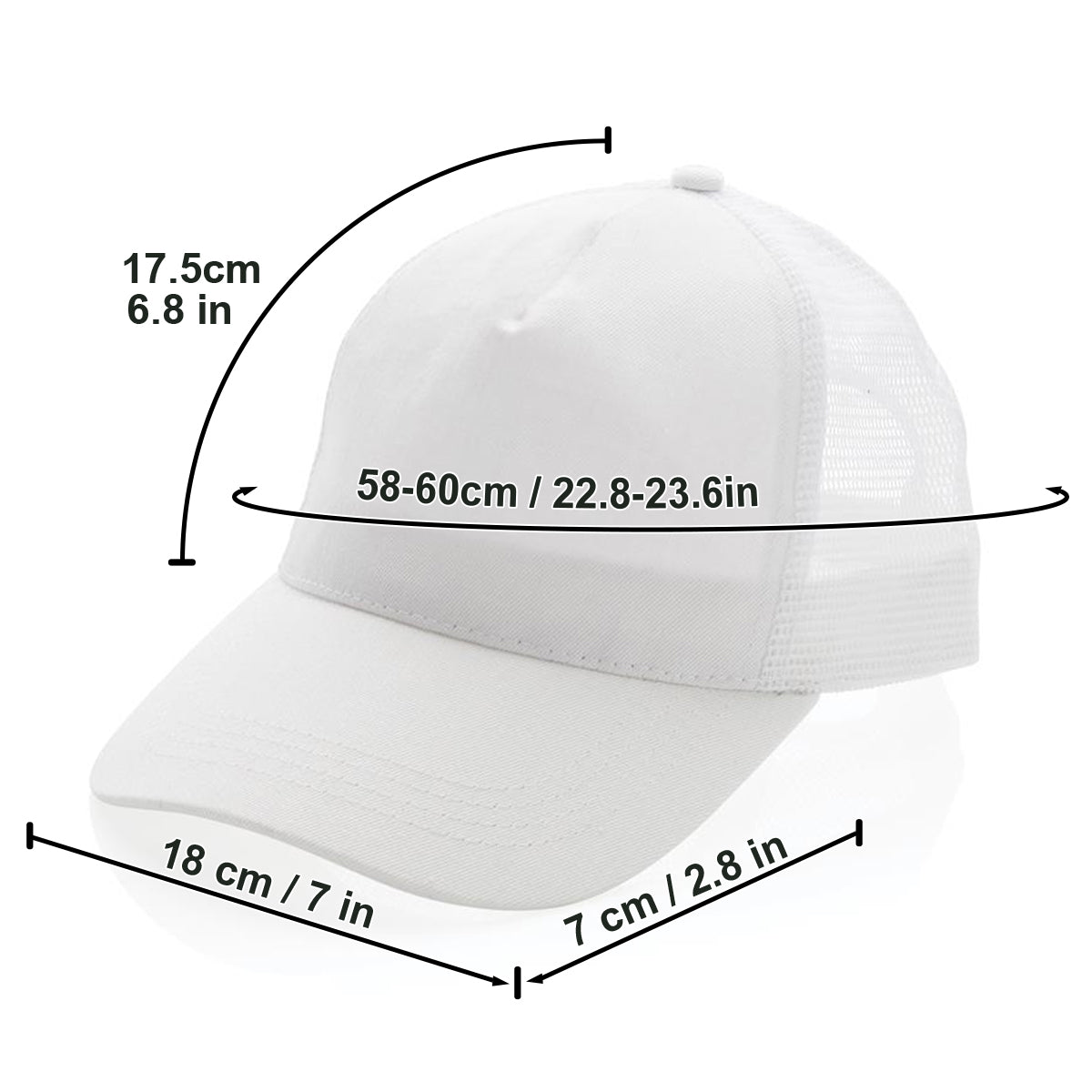 Golf Like A Girl - Personalized Golf Trucker Hat (White Mesh)