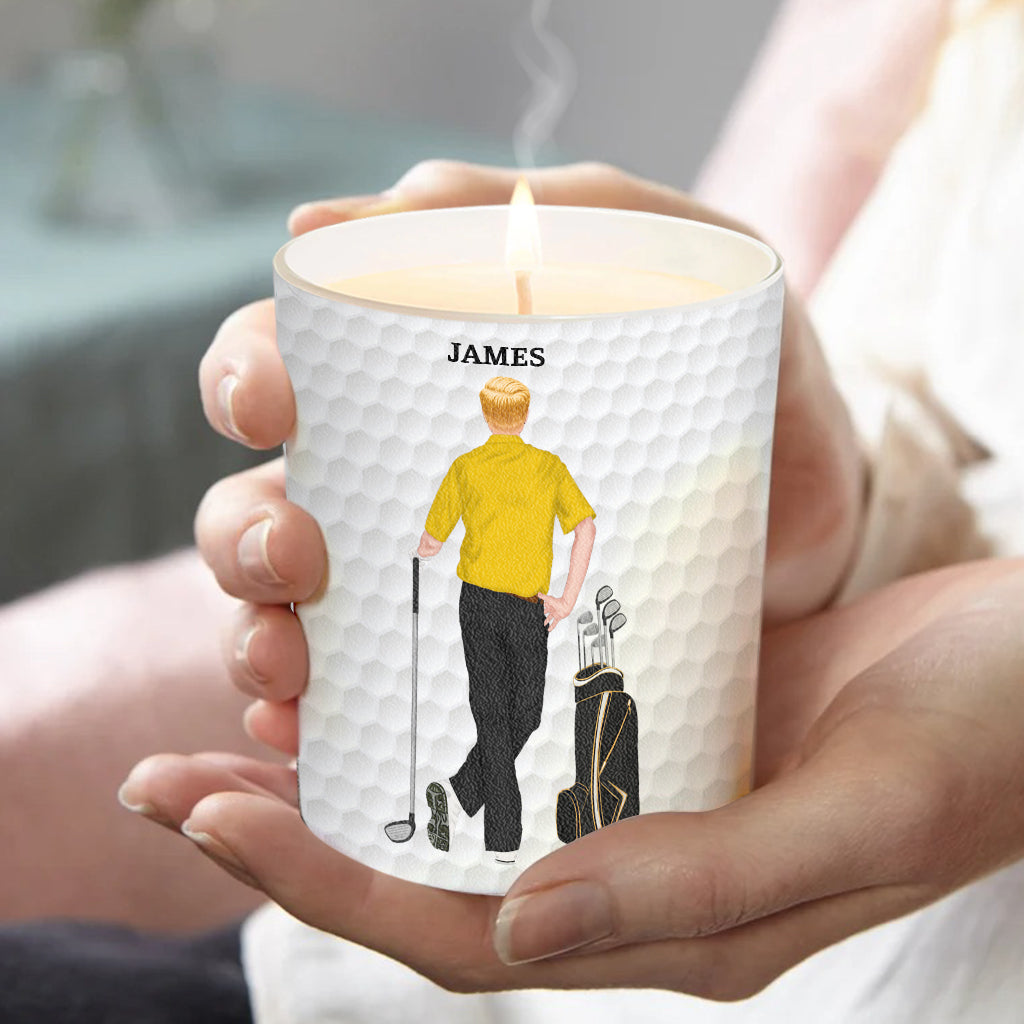 Smells Like The Masters - Personalized Golf Candle With Wooden Lid