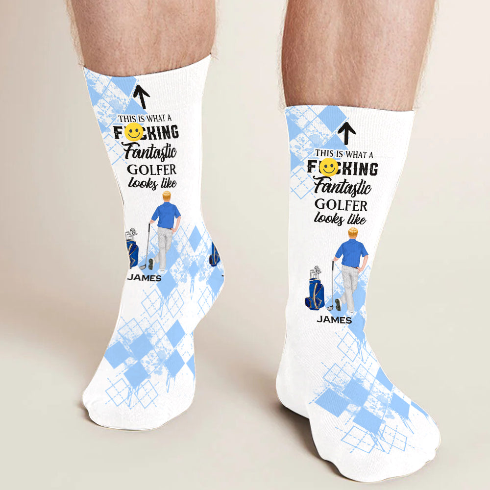 So sieht ein fantastischer Golfer aus – personalisierte Golfsocken