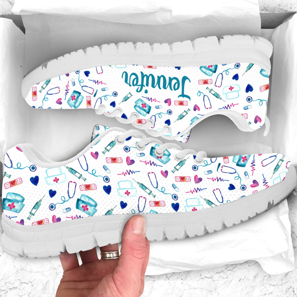 Nurse Life – Personalisierte Pflege-Sneaker
