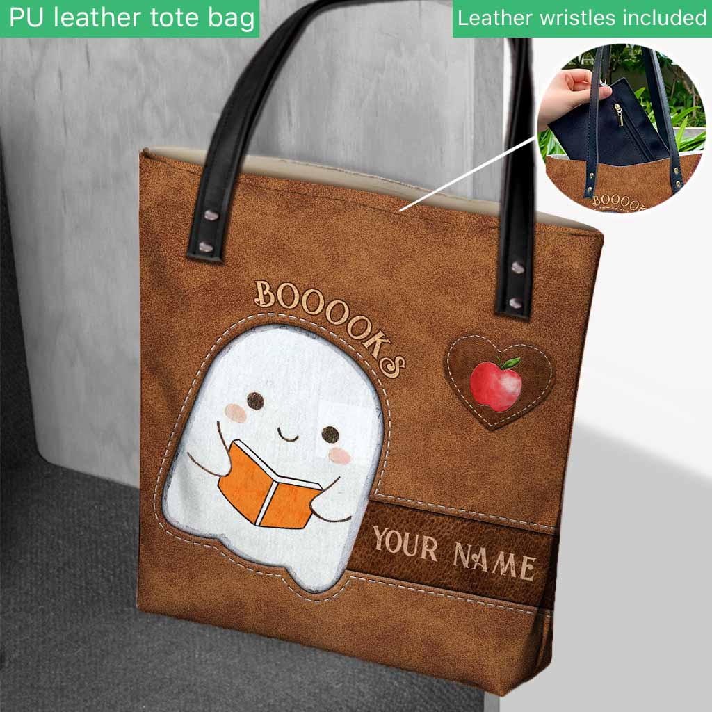 Booooks Halloween - Teacher Personalized Tote Bag