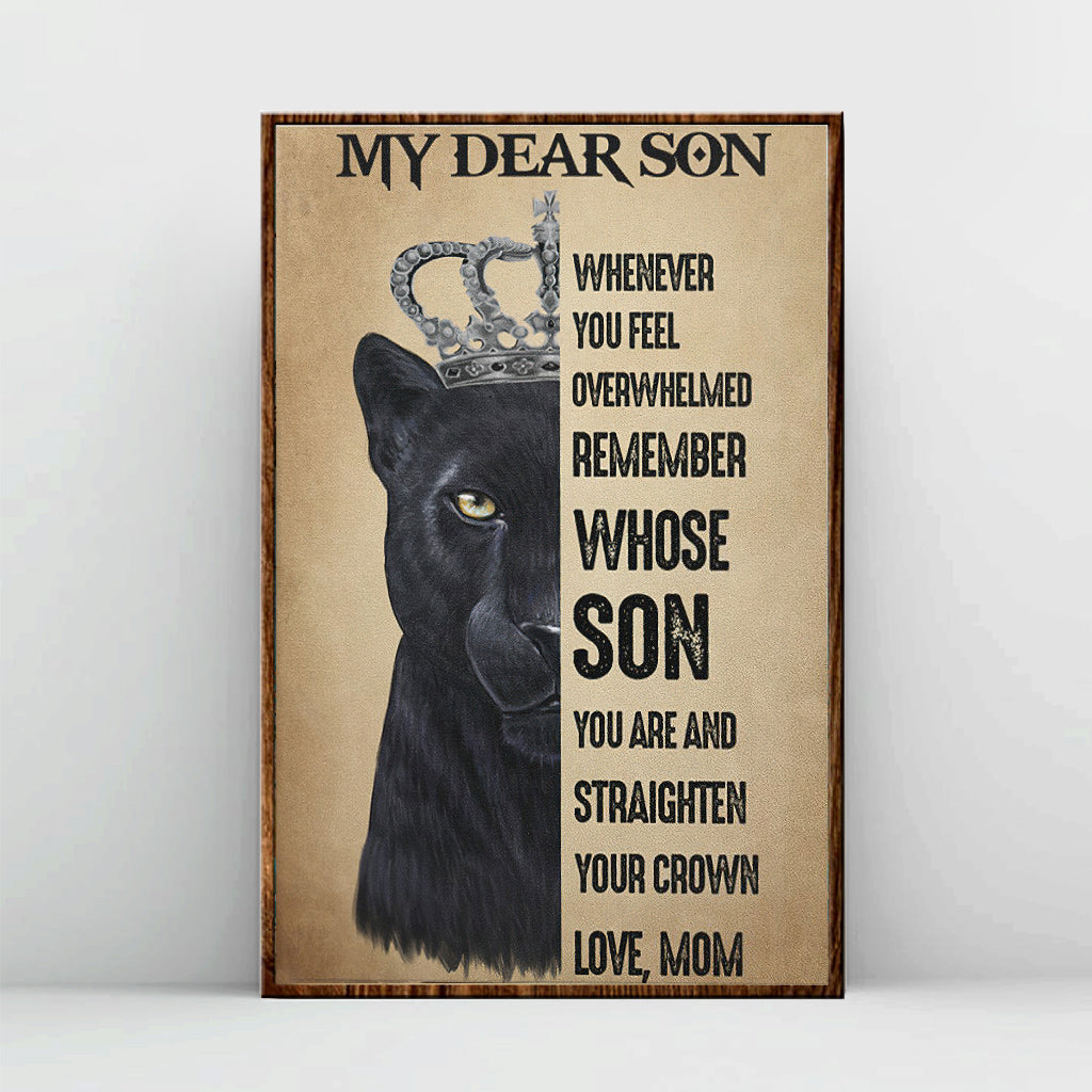 My Dear Son - African American Poster 112021