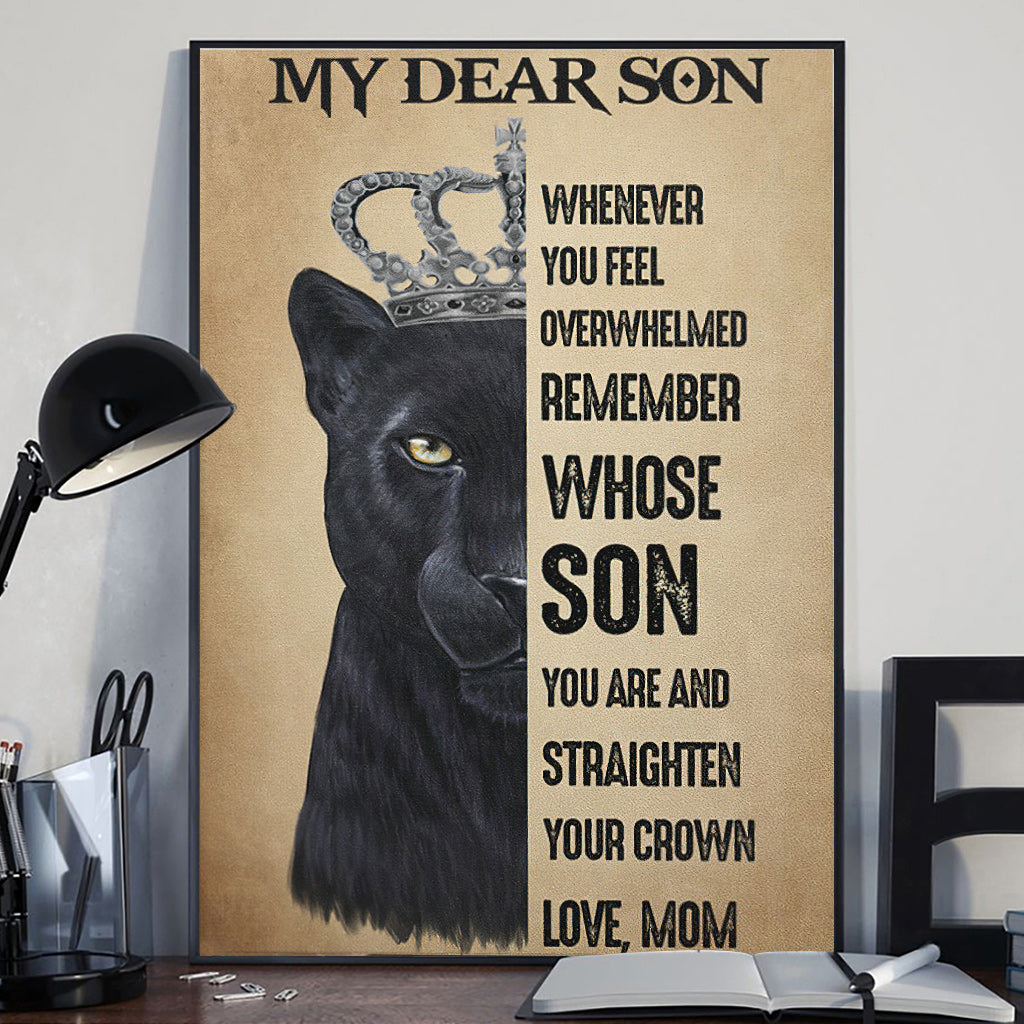 My Dear Son - African American Poster 112021
