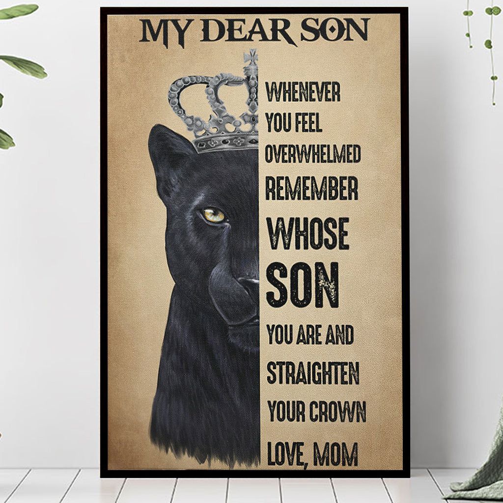 My Dear Son - African American Poster 112021