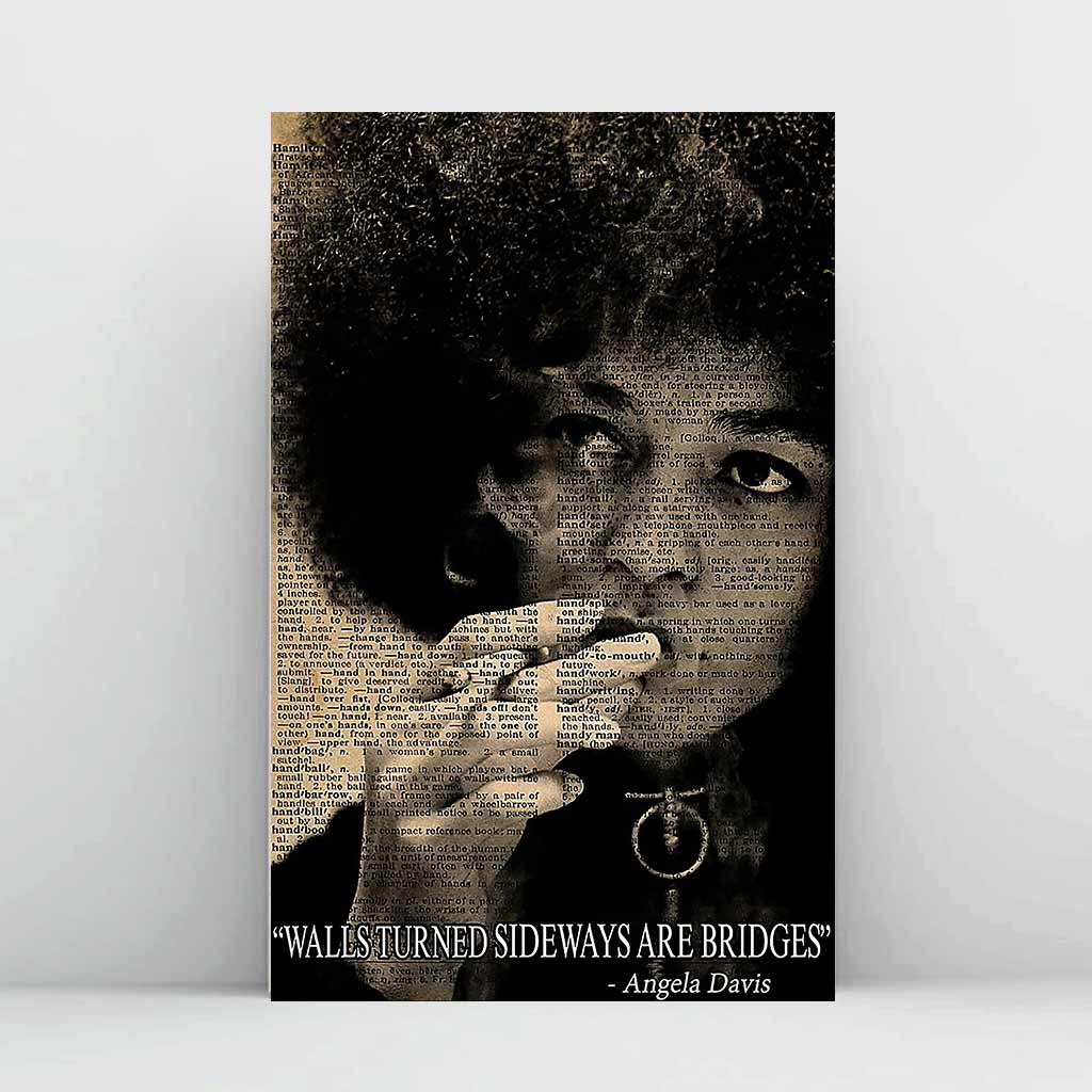 Les murs tournés sur le côté sont des ponts - Affiche afro-américaine 1121