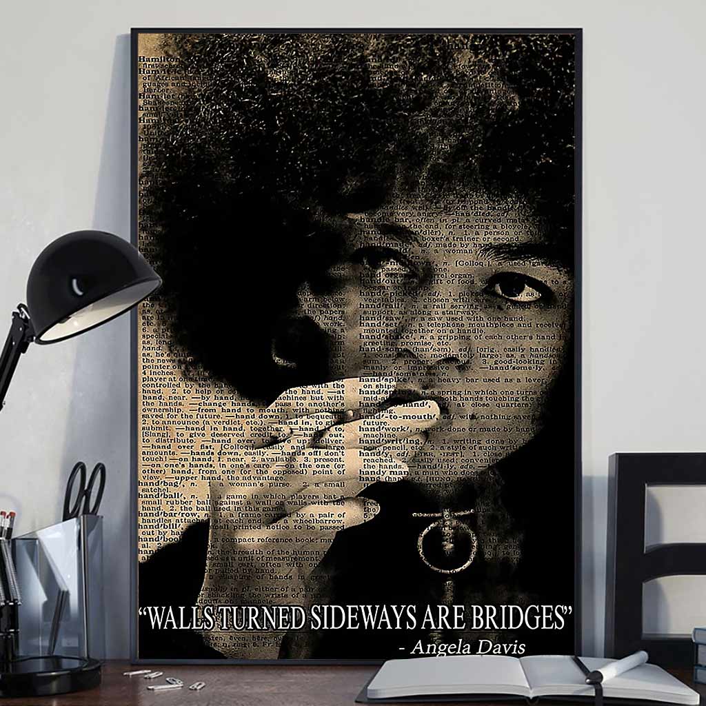 Les murs tournés sur le côté sont des ponts - Affiche afro-américaine 1121
