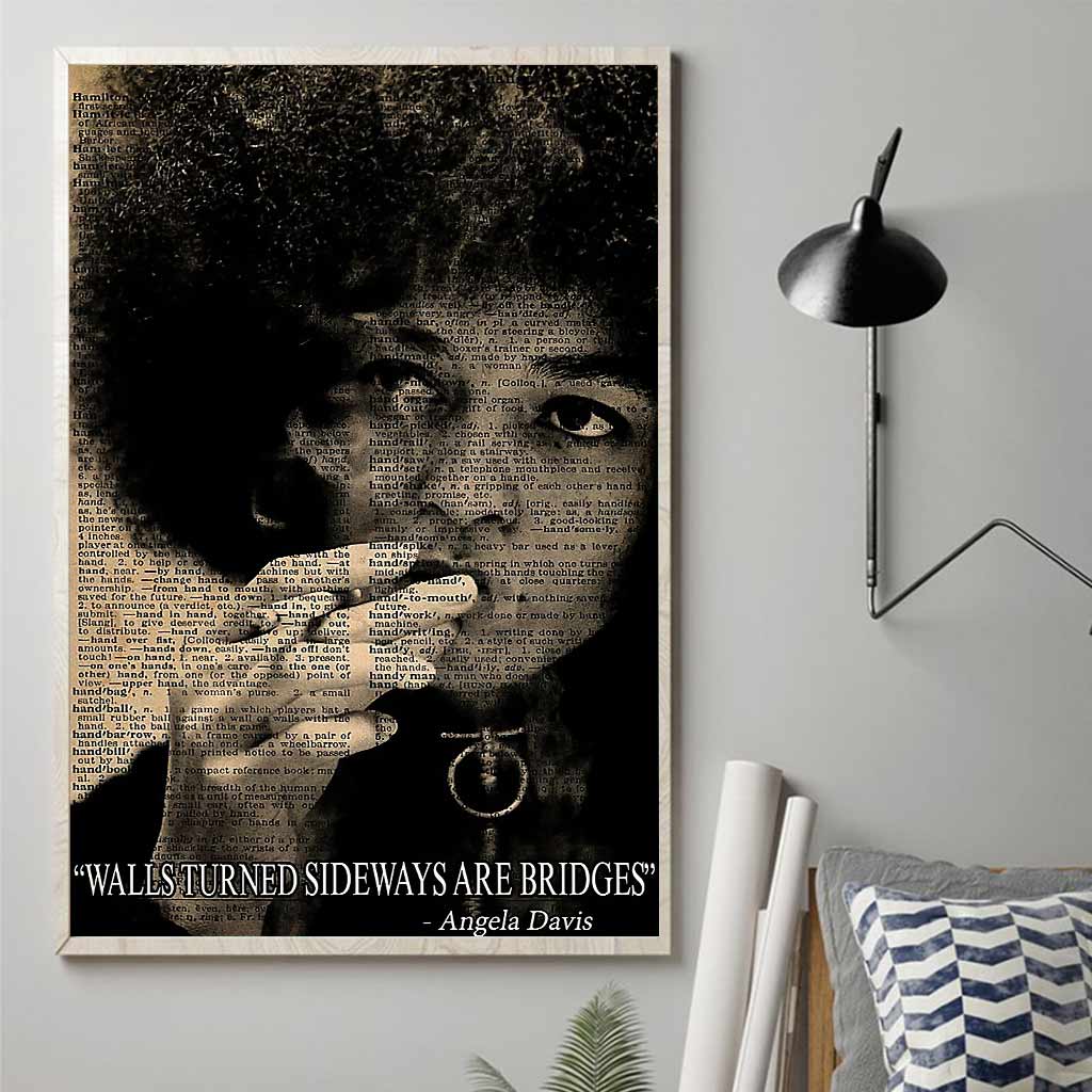 Les murs tournés sur le côté sont des ponts - Affiche afro-américaine 1121