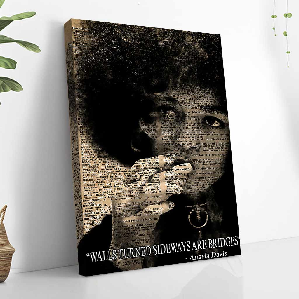 Les murs tournés sur le côté sont des ponts - Affiche afro-américaine 1121