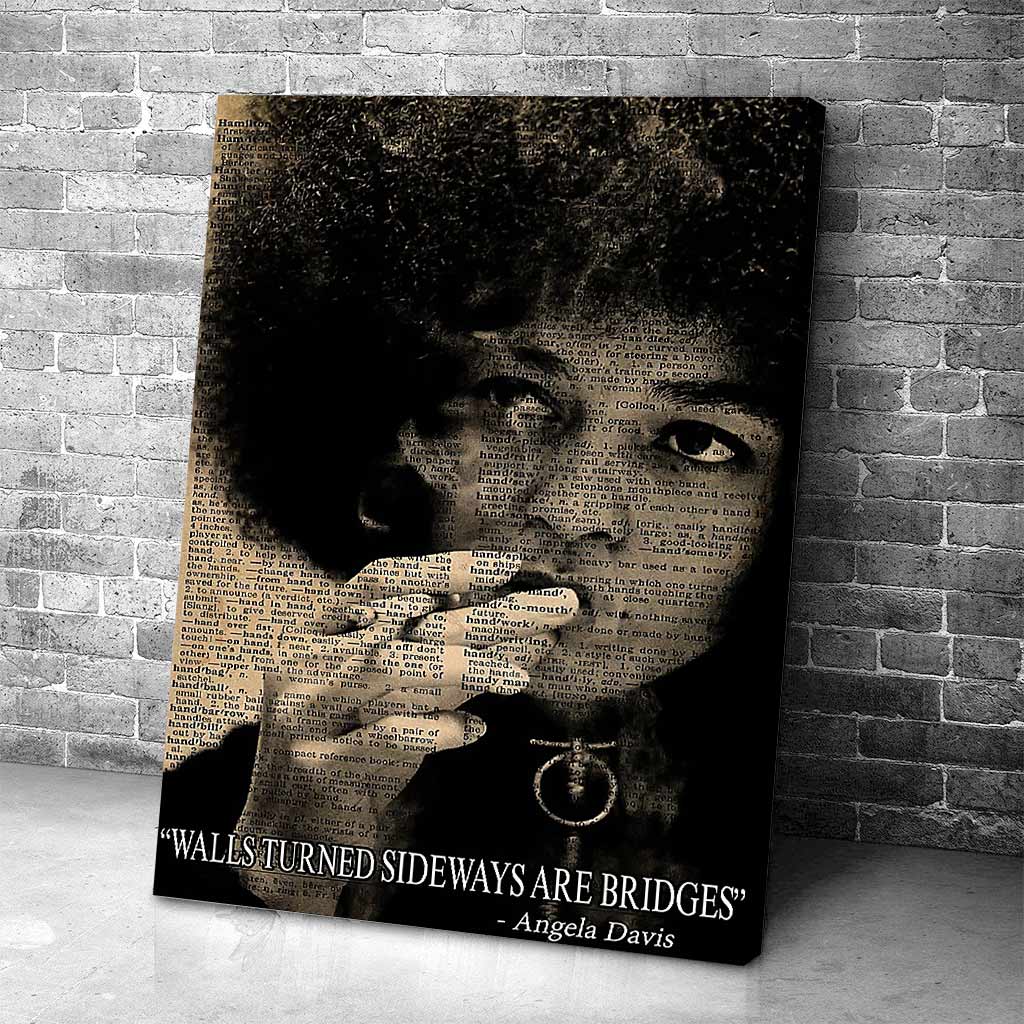 Les murs tournés sur le côté sont des ponts - Affiche afro-américaine 1121
