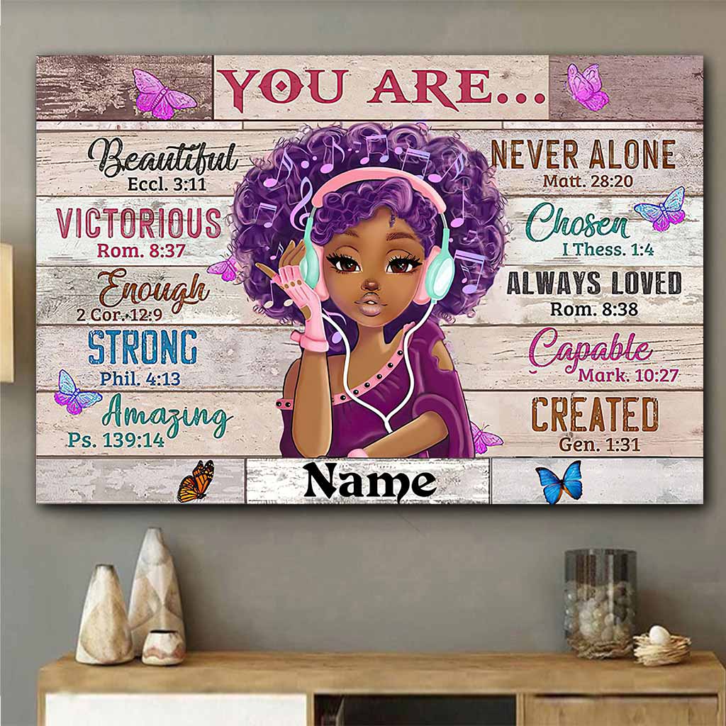 Tu es magnifique - Affiche afro-américaine personnalisée 112021