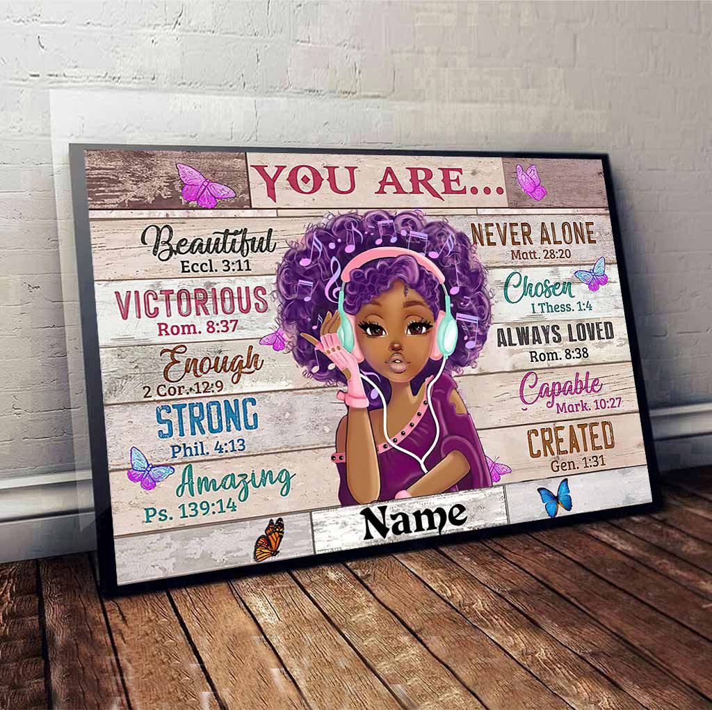 Tu es magnifique - Affiche afro-américaine personnalisée 112021