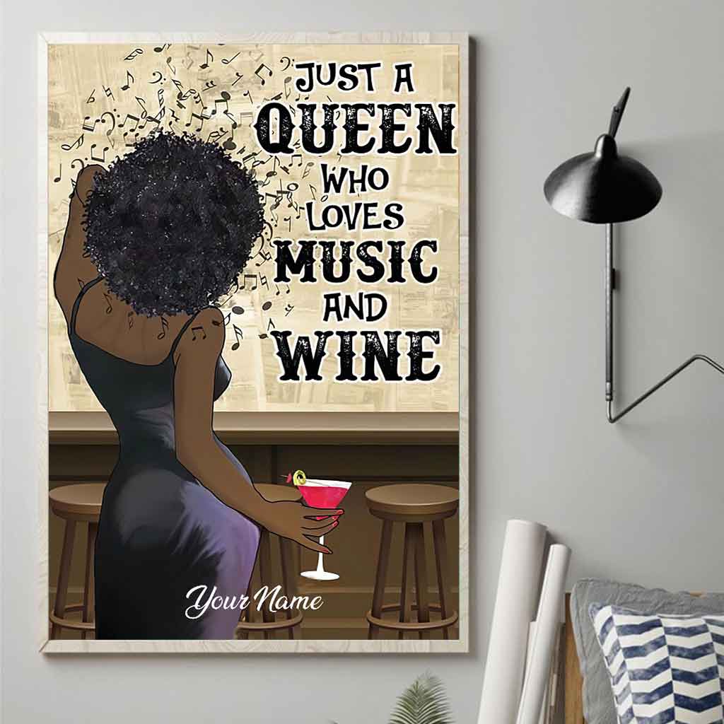Black Queen - Personalized African American Poster 1121