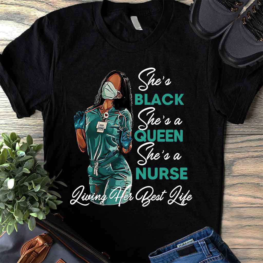 Black Queen - Personalized African American T-shirt and Hoodie 1121
