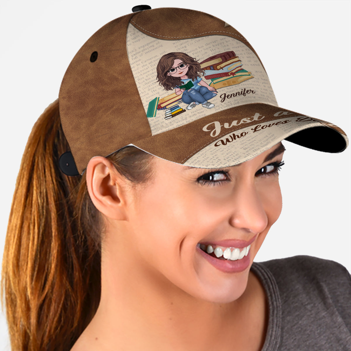 Just A Girl Who Loves Books - Personalized Book Classic Cap