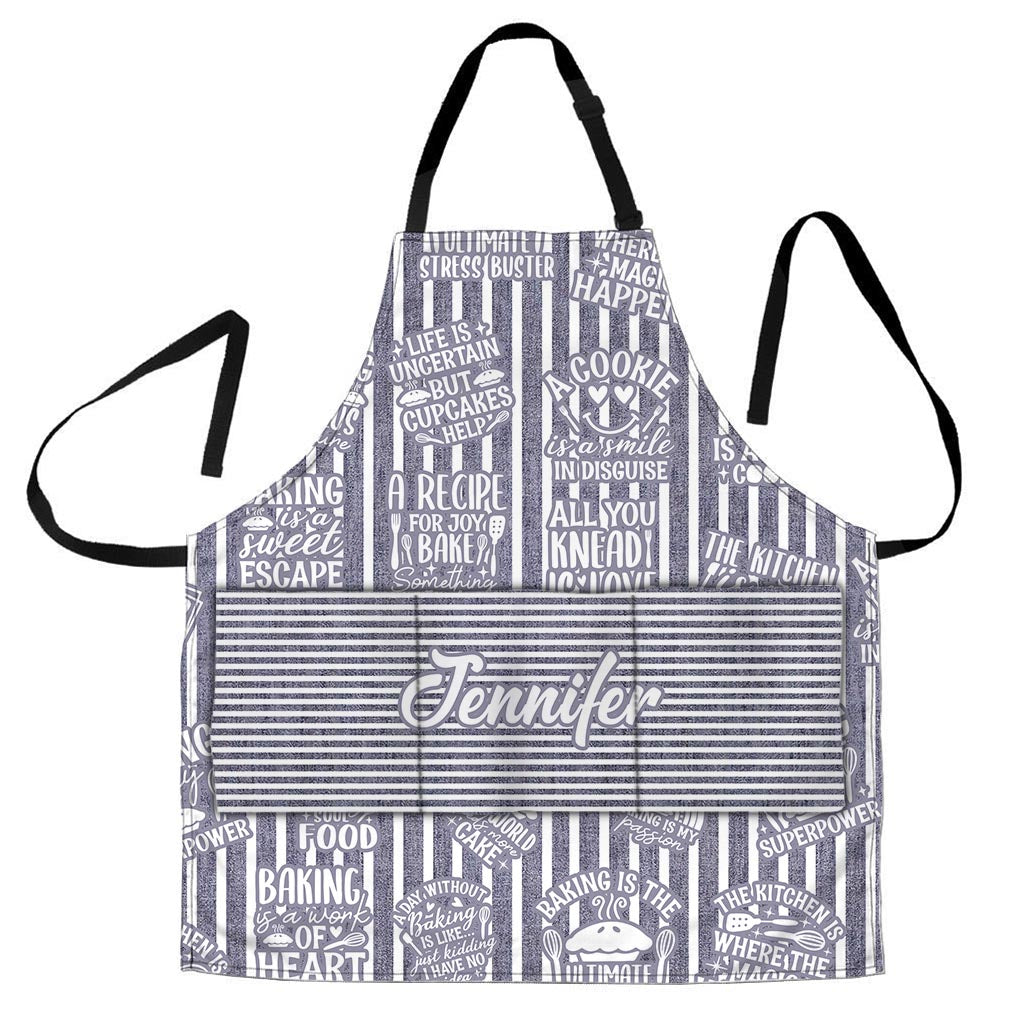 Baking Is A Work Of Heart - Personalized Baking Apron