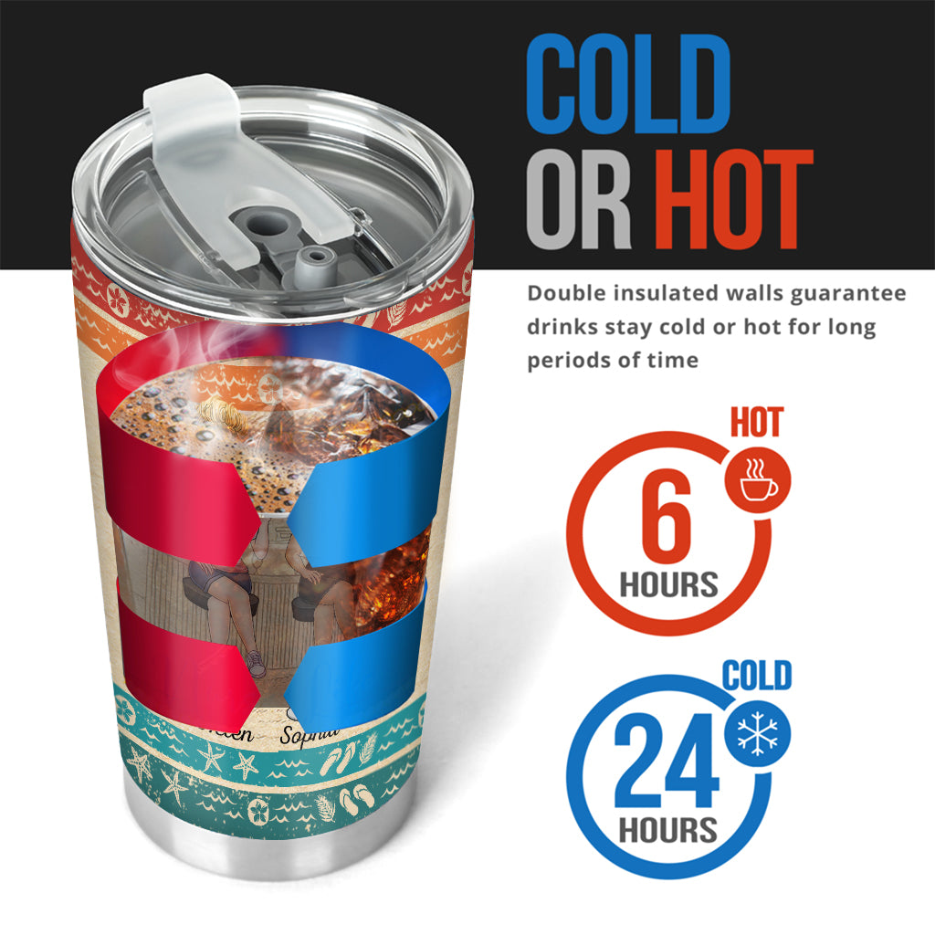 Hangovers Are Temporary But Drunk Stories Are Forever - Personalized Bestie Tumbler