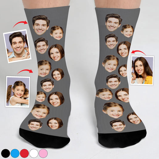 Custom Face - Personalized Family Socks