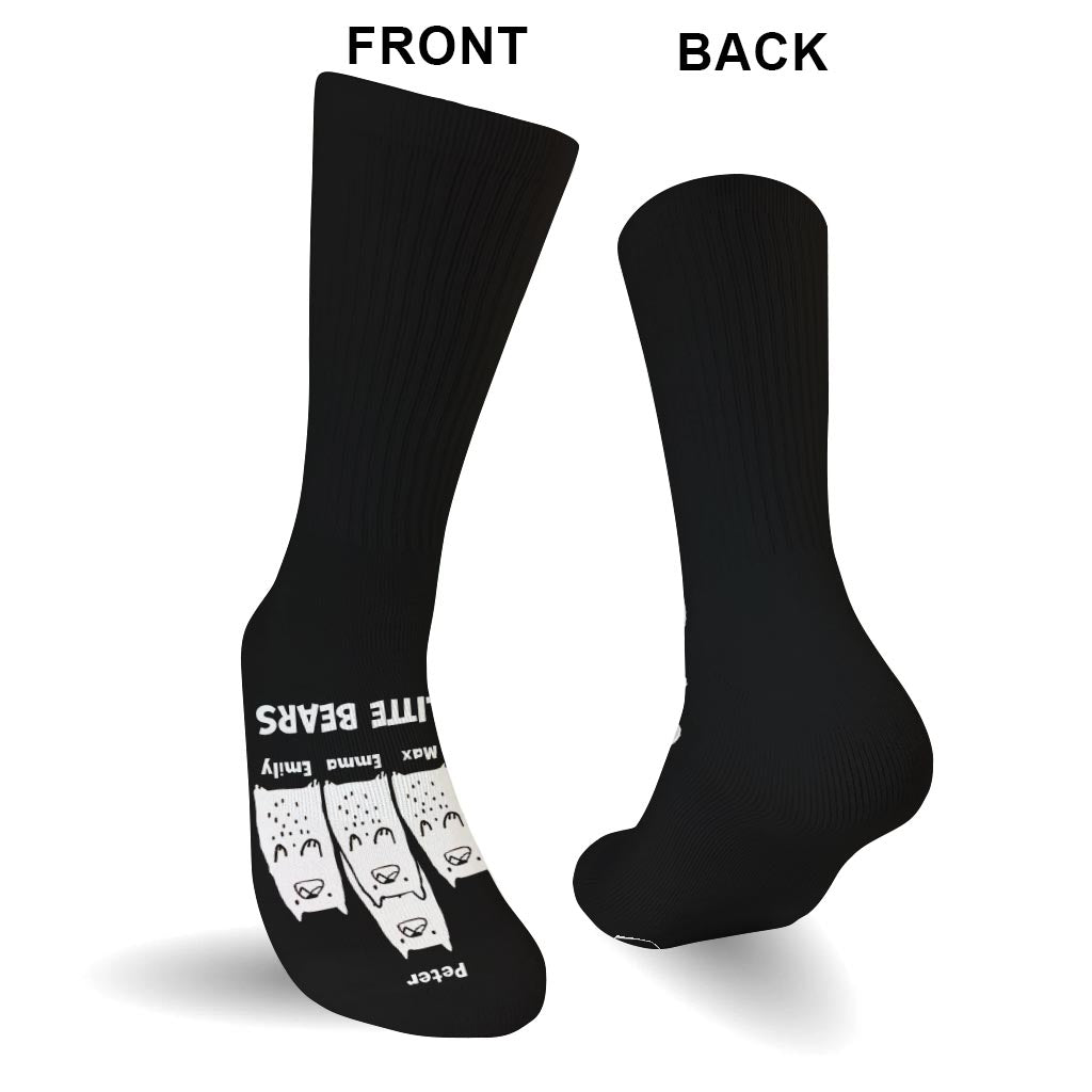 Me And My Little Bears - Gift for dad, grandma, grandpa, mom, uncle, aunt - Personalized Socks