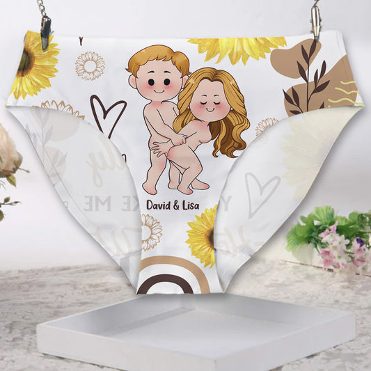 You're My Sunshine And My Rain - Personalized Couple Women Briefs