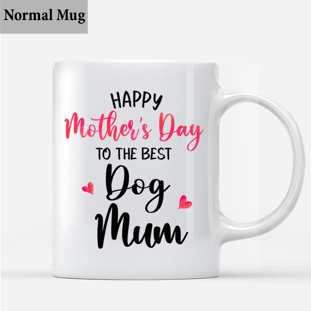 Alles Gute zum Muttertag an die beste Mama – Geschenk für Hundebesitzer – Personalisierte Tasse