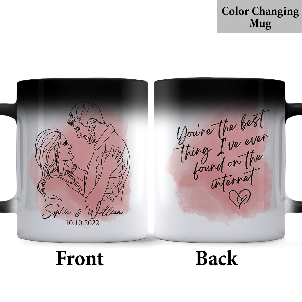 Best Thing On the Internet - Personalized Husband And Wife Mug