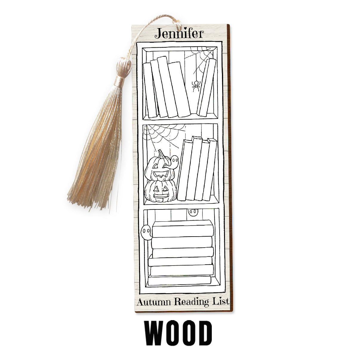 Seasonal Reading Track List - Personalized Book Bookmark