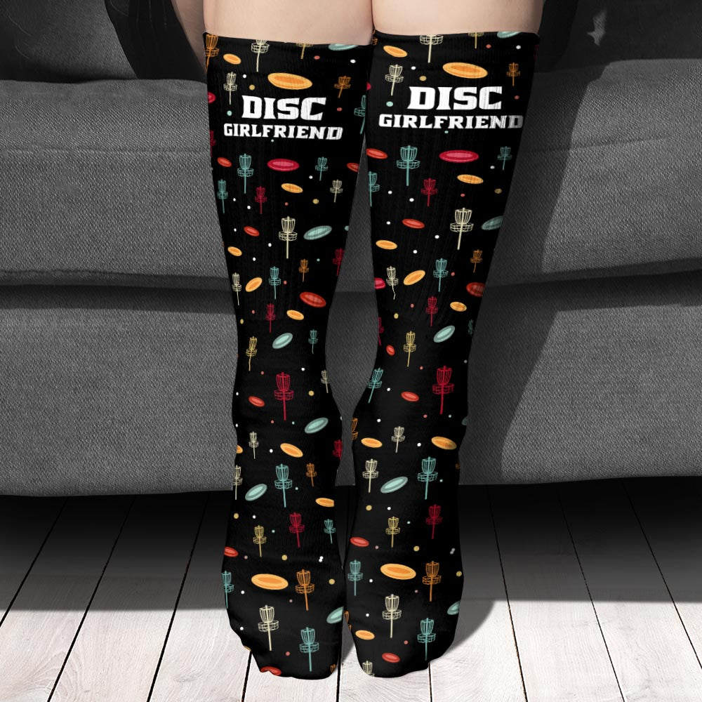 Disc Daddy – Disc-Golf-Geschenk für Papa, Oma, Opa, Mama – Personalisierte Socken