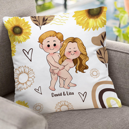 You're My Sunshine And My Rain - Personalized Couple Throw Pillow