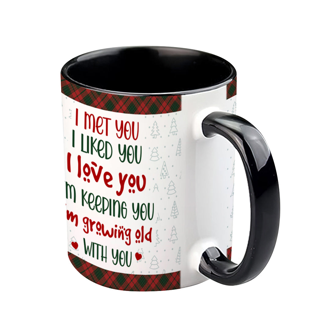 I’m Growing Old With You - Personalized Couple Accent Mug