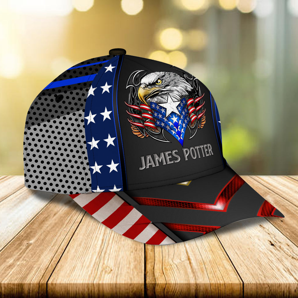 Eagle American Flag - Personalized Veteran Classic Cap