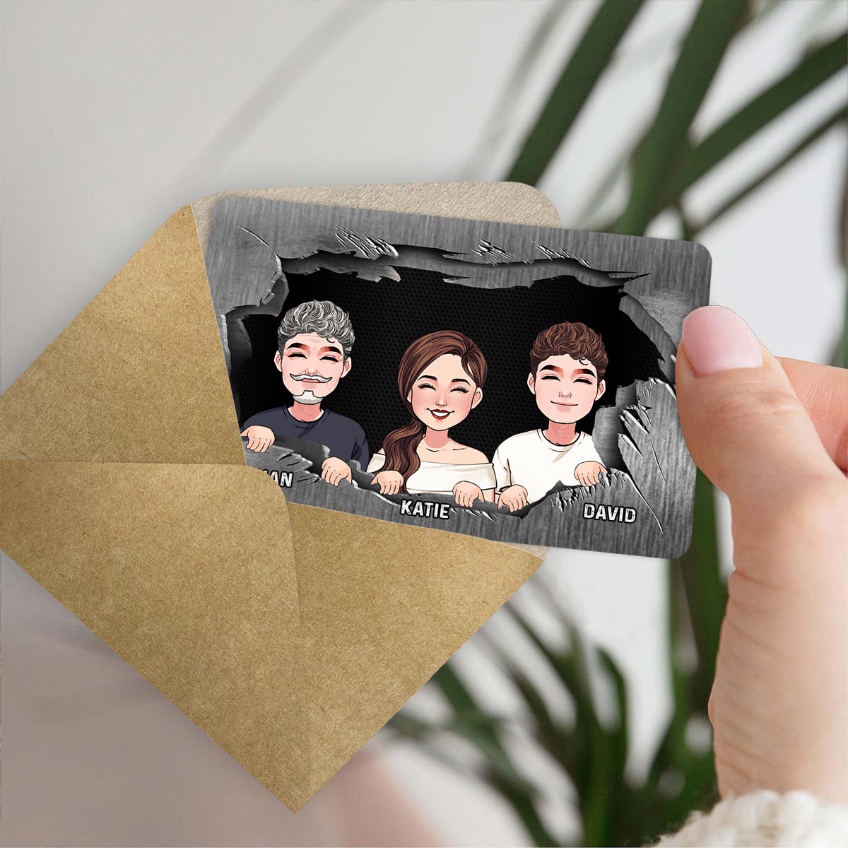 Thanks For Being My Hero - Personalized Father Wallet Insert Card