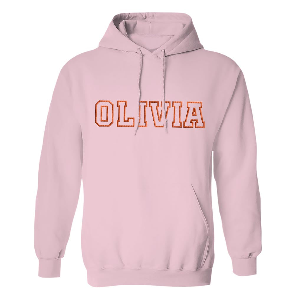 Custom Name - Personalized Bestie Embroidered Hoodie
