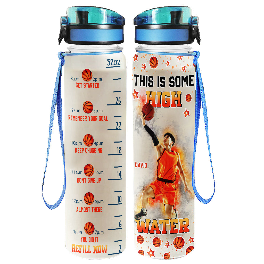 Das ist Hochwasser – personalisierte Basketball-Wasserflasche
