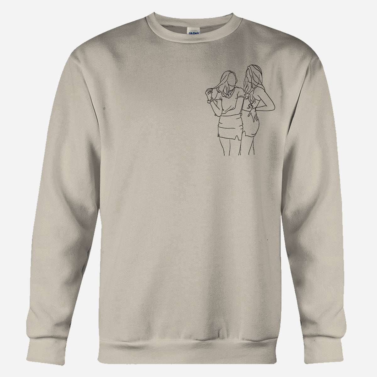 Custom Line Art - Personalized Daughter Embroidered Sweater