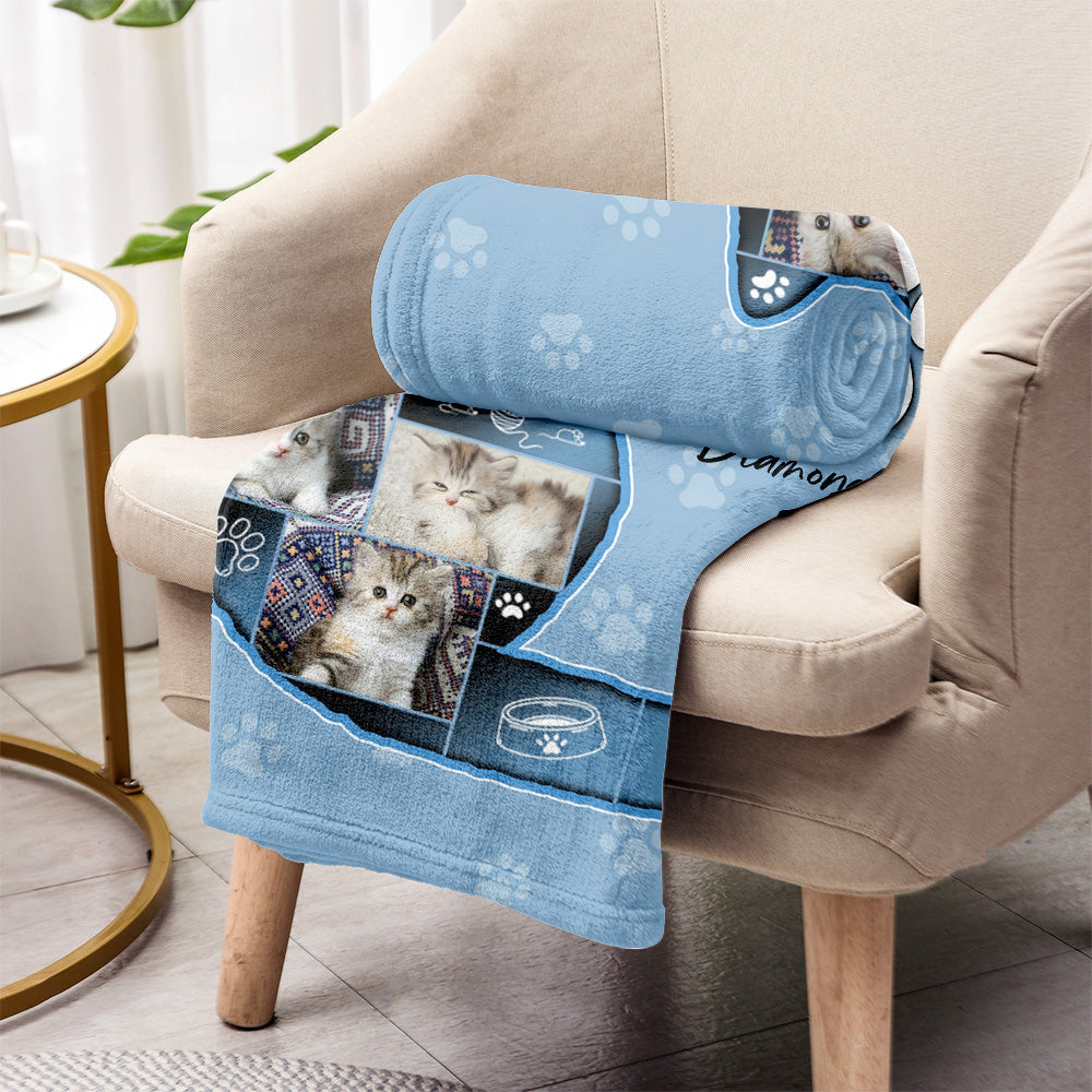Couverture personnalisée pour chat - Amoureux des chats